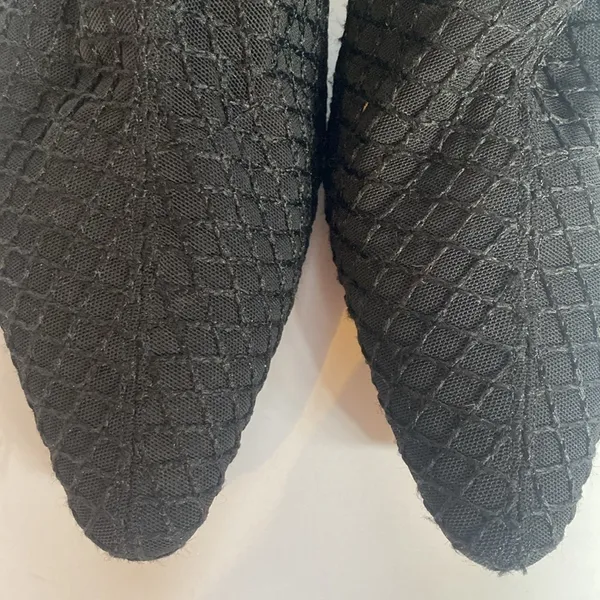 Zara Whimsigoth Mesh Heeled Zip up Booties Black Size 39 US 8.5 - Image 3