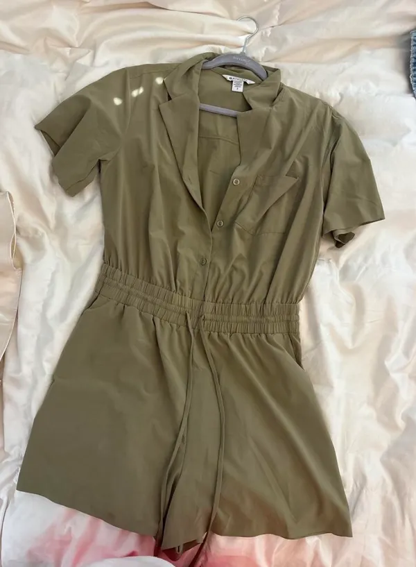 Athleta olive green athletic romper/jumpsuit  - Image 2