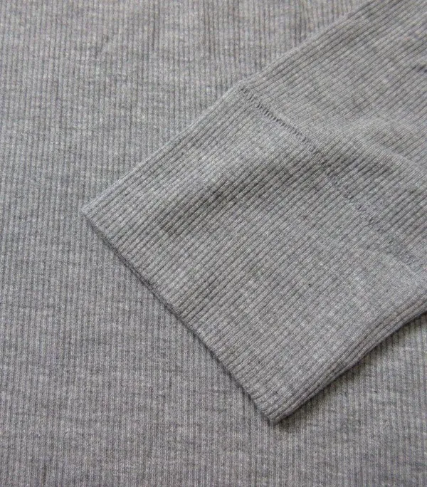 NWT Skims Soft Lounge Ribbed Stretch Jersey Playsuit in Gray L/S Romper 3X - Image 4