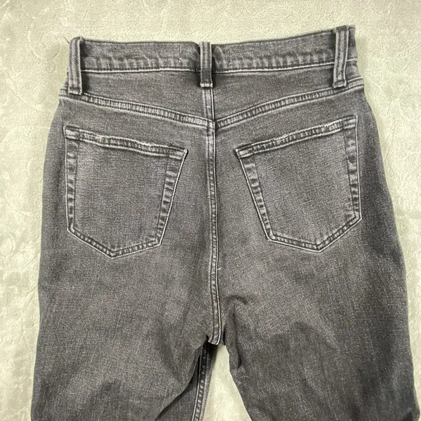 Abercrombie & Fitch 90s Ankle Straight Jeans Womens Sz 4‎ Ultra High Rise Rips - Image 3
