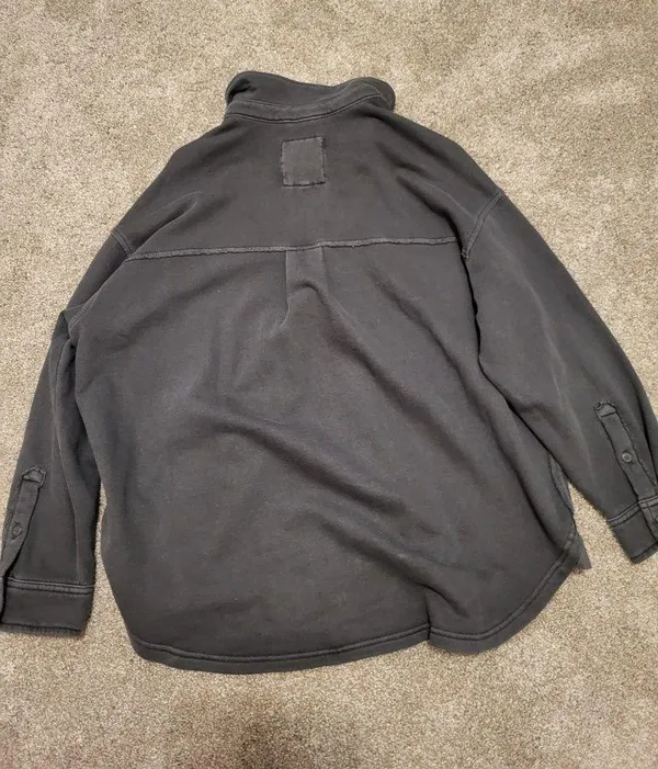 Aerie Button Up Sweatshirt Jacket | Loungewear Essential - Image 3