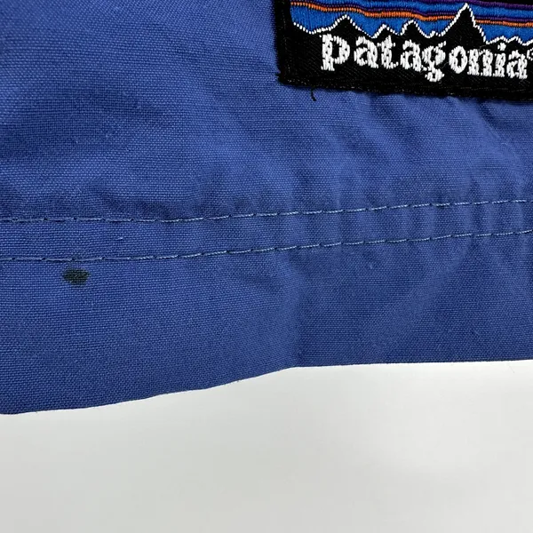 Vintage Patagonia Baggies 4" Shorts Y2K Nylon Elastic Waist Pockets Blue L - Image 6