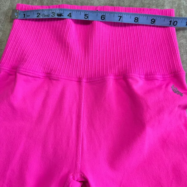 Free People FP Movement‎ Good Karma Leggings Women XS/S Pink High Rise Ribbed - Image 4