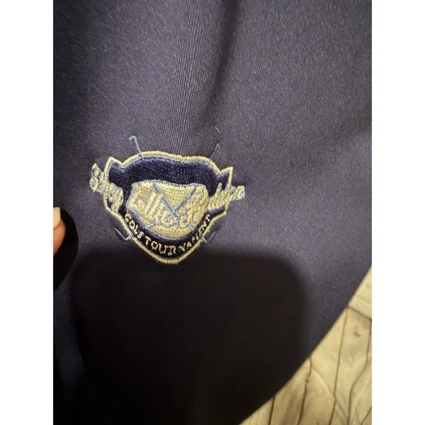 Donald Ross Quarter Zip Large Pullover Sweater Blue Golf Stretch - Image 5