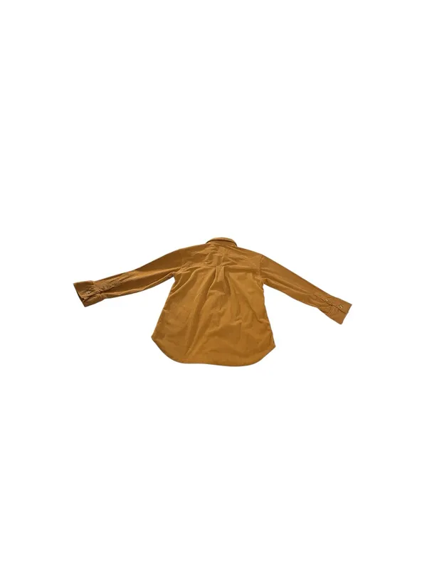 Berkley Jensen Women M Mustard Corduroy Shacket Overshirt Button Up Fall - Image 7