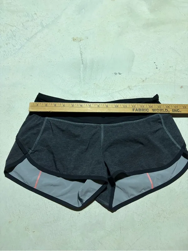 Lululemon grey Black Performance Running Shorts 6 - Image 2