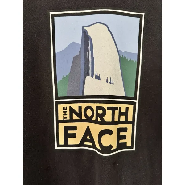 The North Face Women’s Crewneck Sweatshirt Black Mountain Graphic Size Medium - Image 3