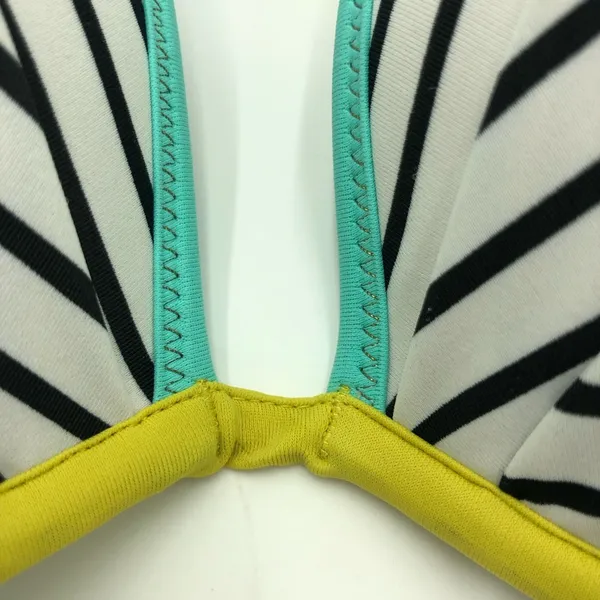 Victoria’s Secret Striped Push Up Racer Back Bikini Set Size 34D/M - Image 10