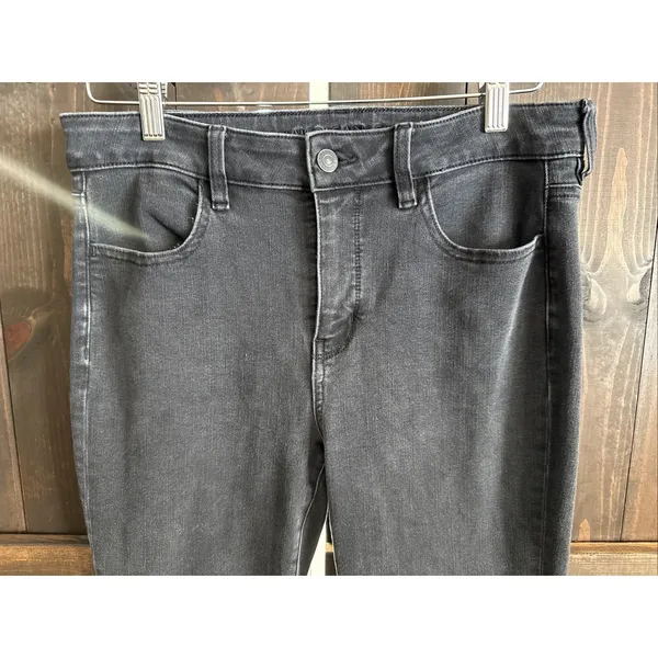 American Eagle High Rise Dream Stretch Black Jeggings Womens Size 10 Regular‎ - Image 2