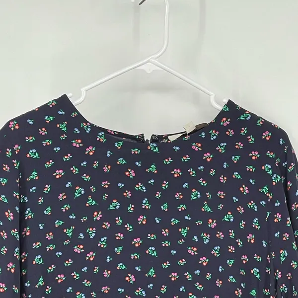 Loft Dress Floral Navy Slit Midi Size 10.‎ - Image 4