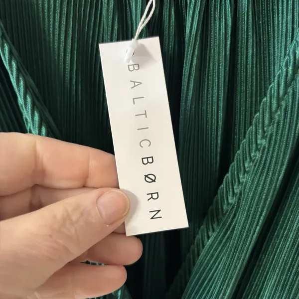 Baltic Born Athena Pleated Maxi Dress Forest Green Maxi Dress Large NWT wedding - Image 8