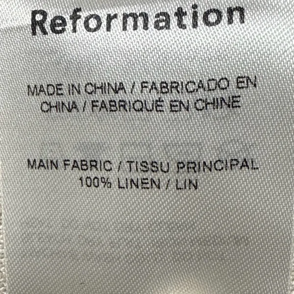 Reformation Natural Linen Fabric Size 10‎ - Image 11