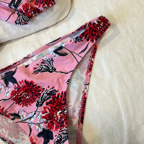 NWT Cupshe‎ Pink Floral Bikini Set👙 - Image 3