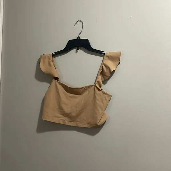 Free People Little Flirty Duo Crop Tan Size Medium - Image 3