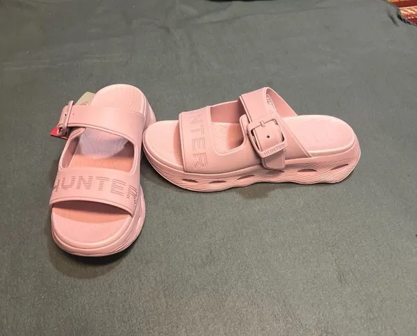 Hunter Women's Bloom Algae Platform Sandals Pink - Image 5