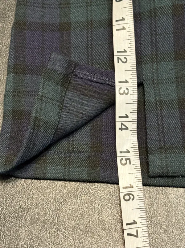 Brandy Melville Blue and Green Plaid Mini Skirt - Image 10
