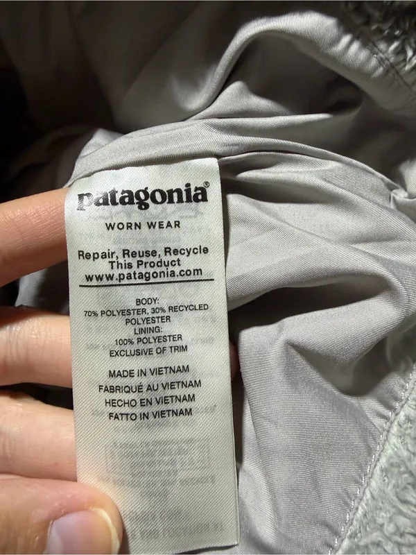Patagonia Los gatos Gray Fleece Jacket small - Image 8