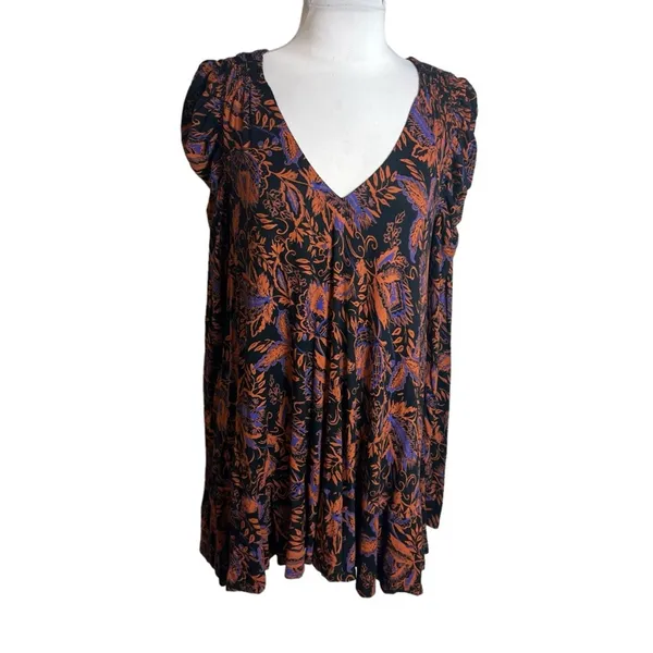 Free People Hello‎ Lover Tunic top floral Sz S - Image 5
