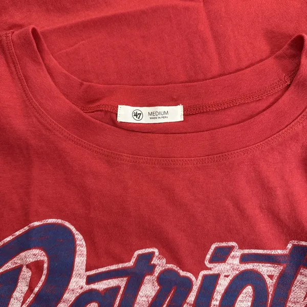 New England Patriots Racer Red T-Shirt Women's Medium Sportswear Fan Football - Image 10