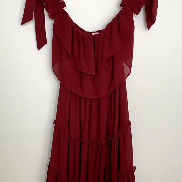 Misa Los Angeles X REVOLVE Micaela Dress Burgundy Womens Medium - Image 11