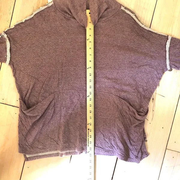We the Free Free People Women's EUC Oversized Cowl Neck Sweater Pink/Mauve M - Image 9