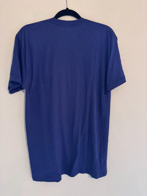 Women’s Midwest Girl “Midwesty” Script Graphic T-Shirt Royal Blue Large - Image 4