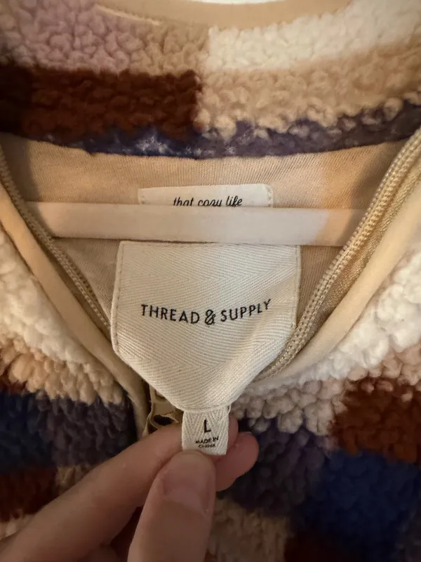 Thread & Supply Sherpa Quarter-Zip Pullover - Image 3