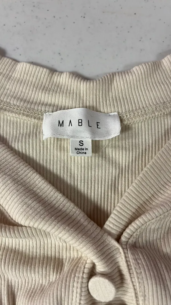 Mable Cropped Sweater Top Tan - Image 2