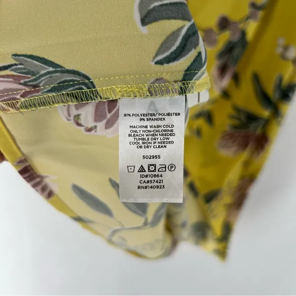 Ann Taylor LOFT Floral Print Boatneck Long Sleeve‎ Shift Dress Size 4 - Image 8