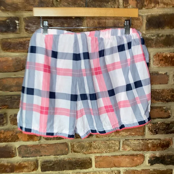 Bobbie Brooks Pink Plaid Sleepwear Pajama Shorts Women's Size 1X - Image 3