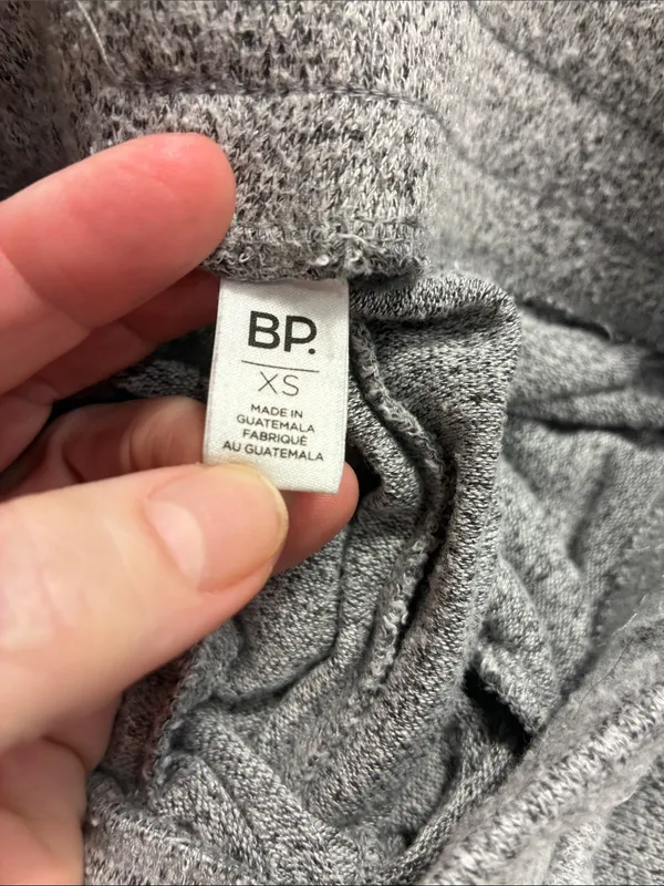 BP Nordstrom Brass Plum Loose Fit Women's Heather Gray Drawstring Joggers - Image 8