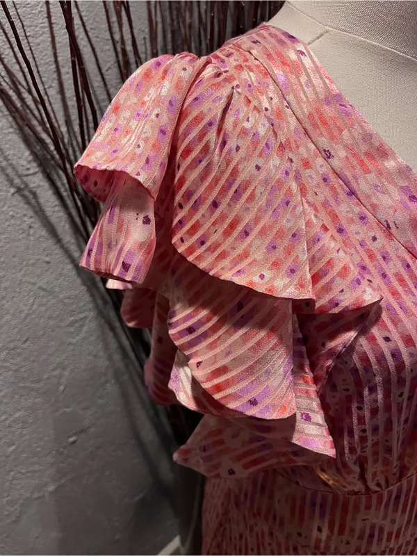 🌸New Kate Spade Pink Poppy Field Ruffle Sleeve Maxi Dress🌸 - Image 4