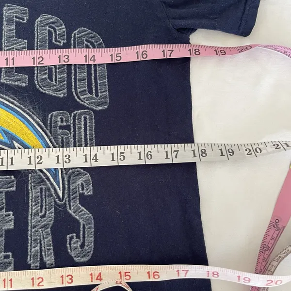 San Diego Chargers T Shirt Navy Blue Unisex Mens Womens Graphic Tee Sz Small - Image 8