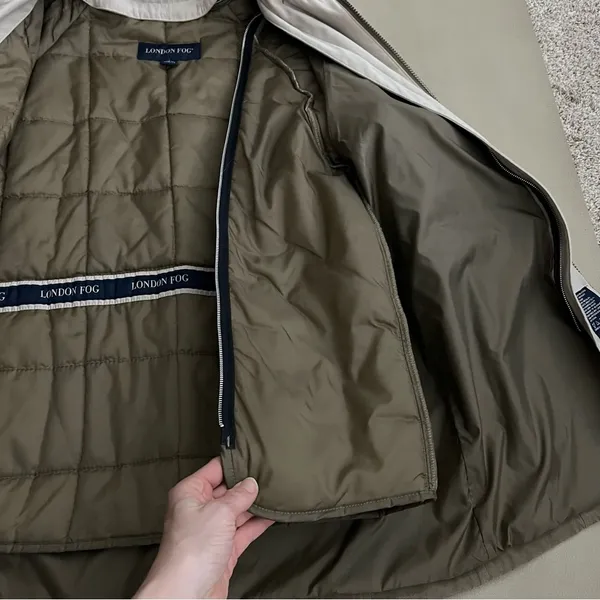 London Fog two in one Coat with zip out puffer M - Image 6