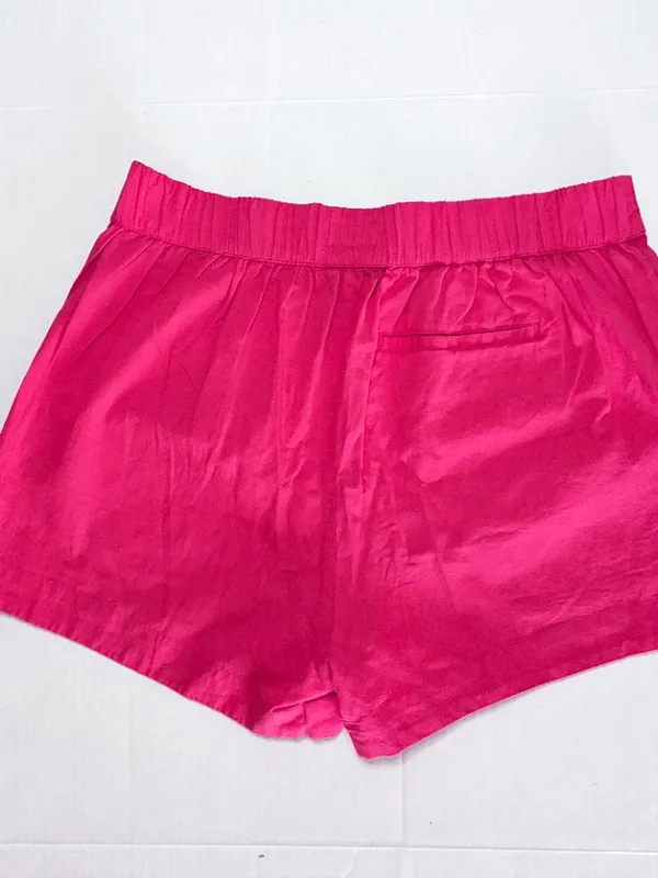 NWT Pact Canopy Linen Organic Cotton Blend Tank Top & Shorts Set - L - Coral Red - Image 4