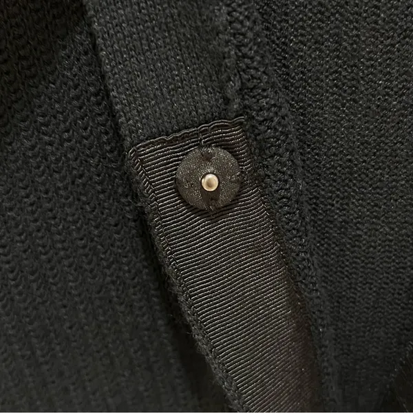 Imperfect‎ CAbi cardigan small black neutral cotton blend snap buttons pockets - Image 7