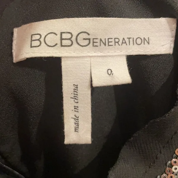 BCBGeneration Sequin Blue Frost Mini Dress - Image 6