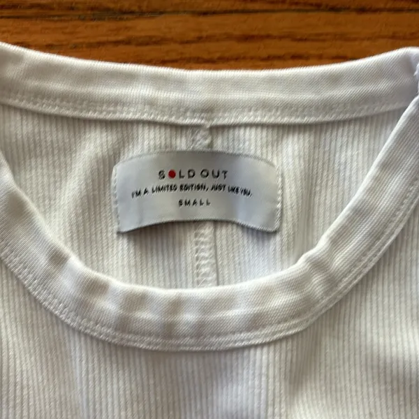 Sold Out Ribbed Tank White - Image 2