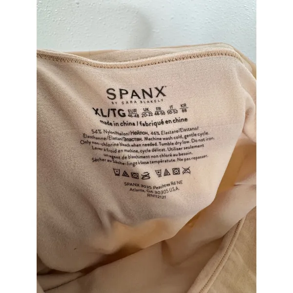 Spanx OnCore High-Waisted Mid-Thigh Short Beige Nude‎ Shapewear Womens XL SS1915 - Image 3