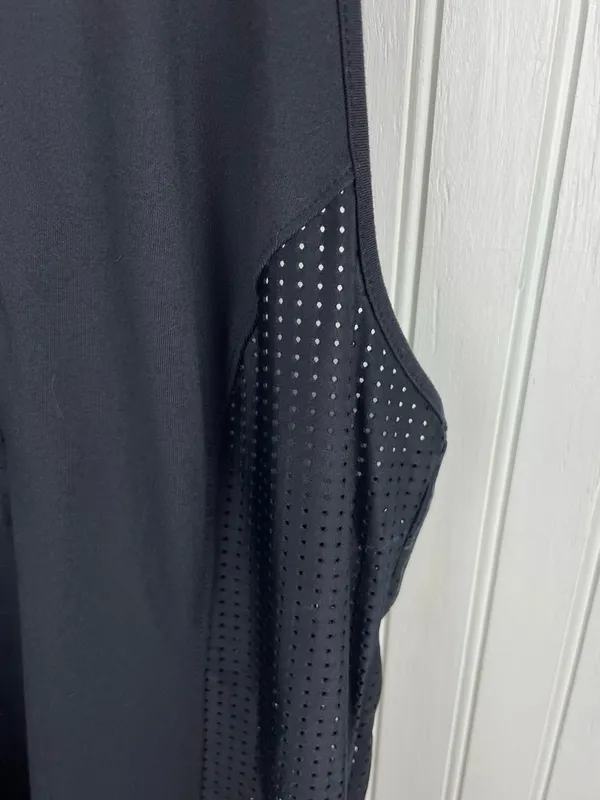 CALIA by Carrie Underwood Perforated Sleeveless Golf Dress Black Size Small - Image 6