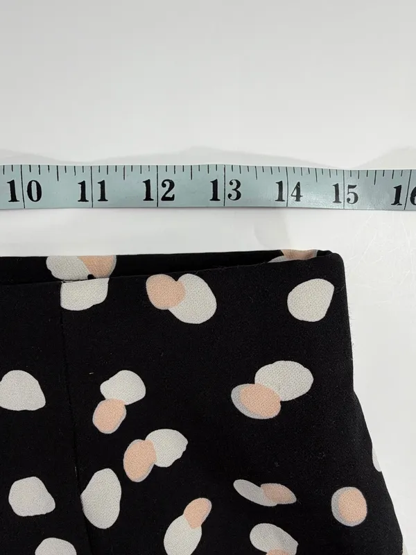 Philosophy Polka Dot Pencil Midi Skirt Black Blush Career Stretch Size 2 - Image 5