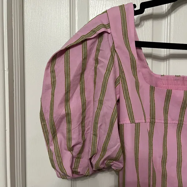 STINE GOYA Blouson Sleeve top - WALLPAPER STRIPES medium‎ puff - Image 5
