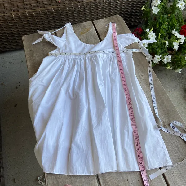 Trafaluc Collection Womens Dress Size M Zara White Poplin Bow Sleeve‎ Mini NEW - Image 10
