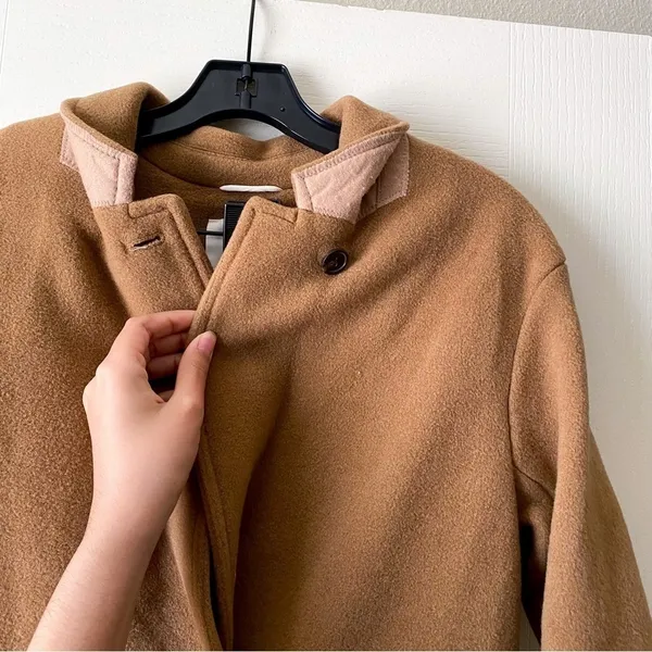 Aritzia Coat Lyon Double-Breasted‎ Wool Italian Virgin Short 1 EUC - Image 8