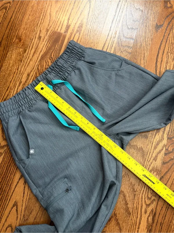 FIGS Zamora Jogger Scrub Pants Gray Heather Size Small Technical Collection - Image 7