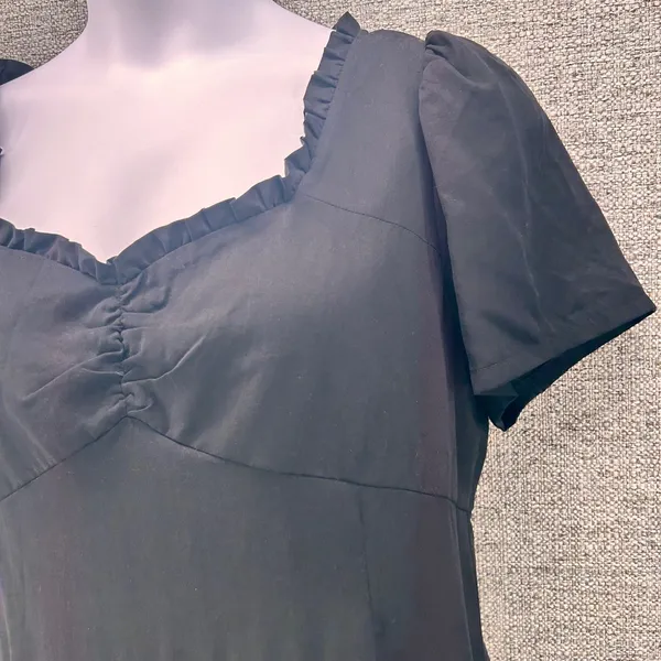 Loft Babydoll Maxi Dress Black‎ 16 - Image 5