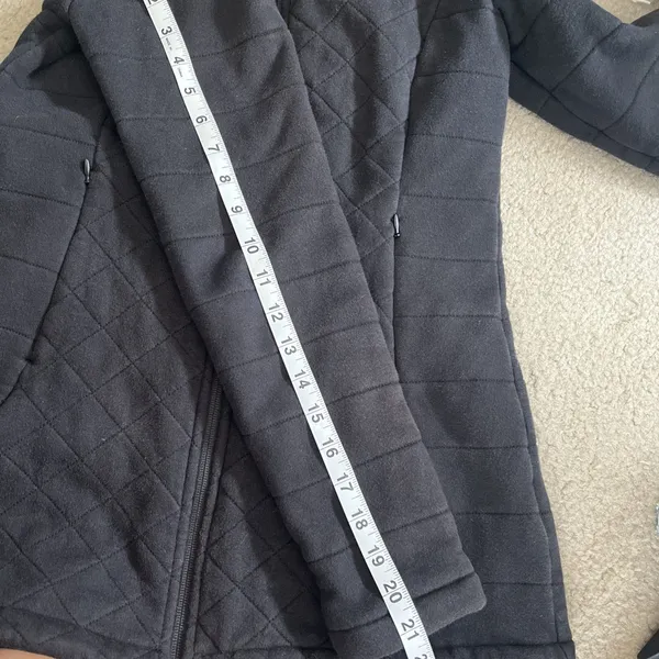 The North Face Caroluna Jacket Womens S Black Full Zip Fleece Lined Quilted Coat - Image 11