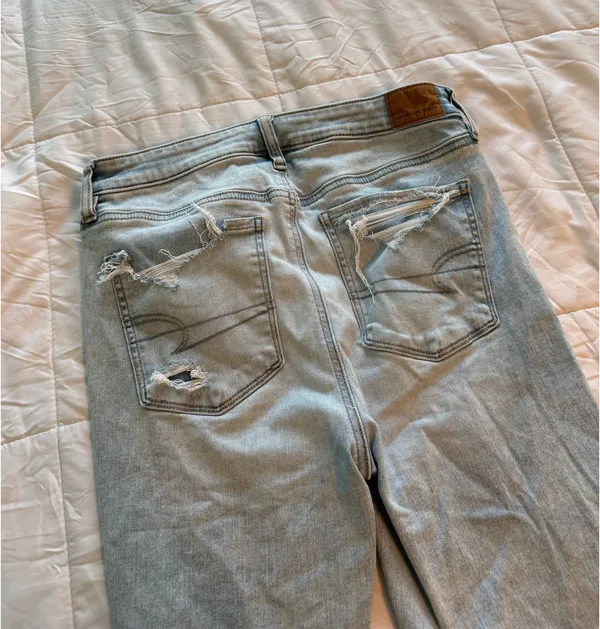 American Eagle Ripped Next Level Stretch Jeans  - Image 6