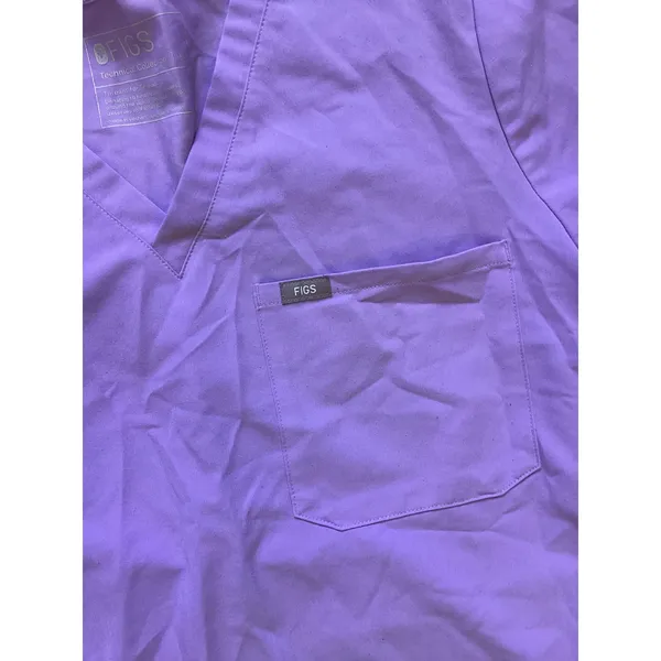 FIGS Technical Collection Purple V-Neck Scrub Top XL FW1000 Womens Short Sleeve - Image 2