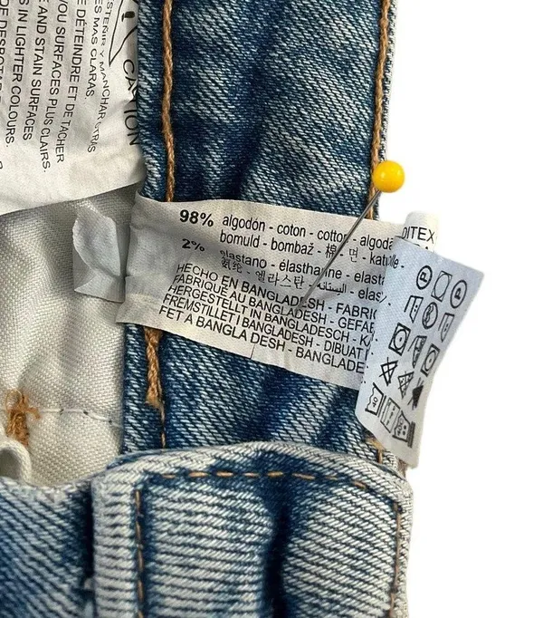 Zara Blue Denim Shorts Women Size 2 | 45-28 - Image 4